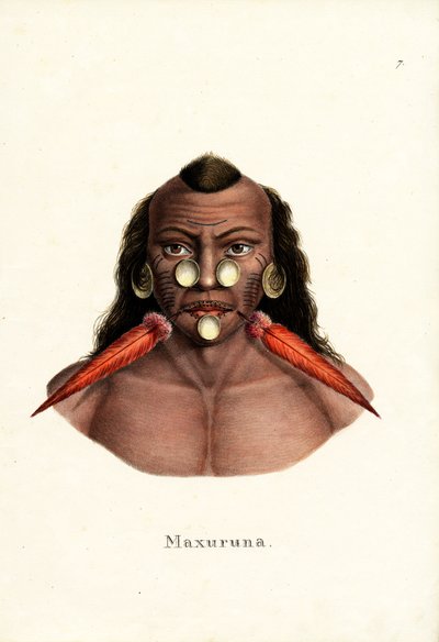 Peruanischer Indianer, 1824 von Karl Joseph Brodtmann